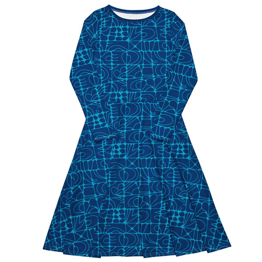 Midi Dress - STONE SPIRIT blue