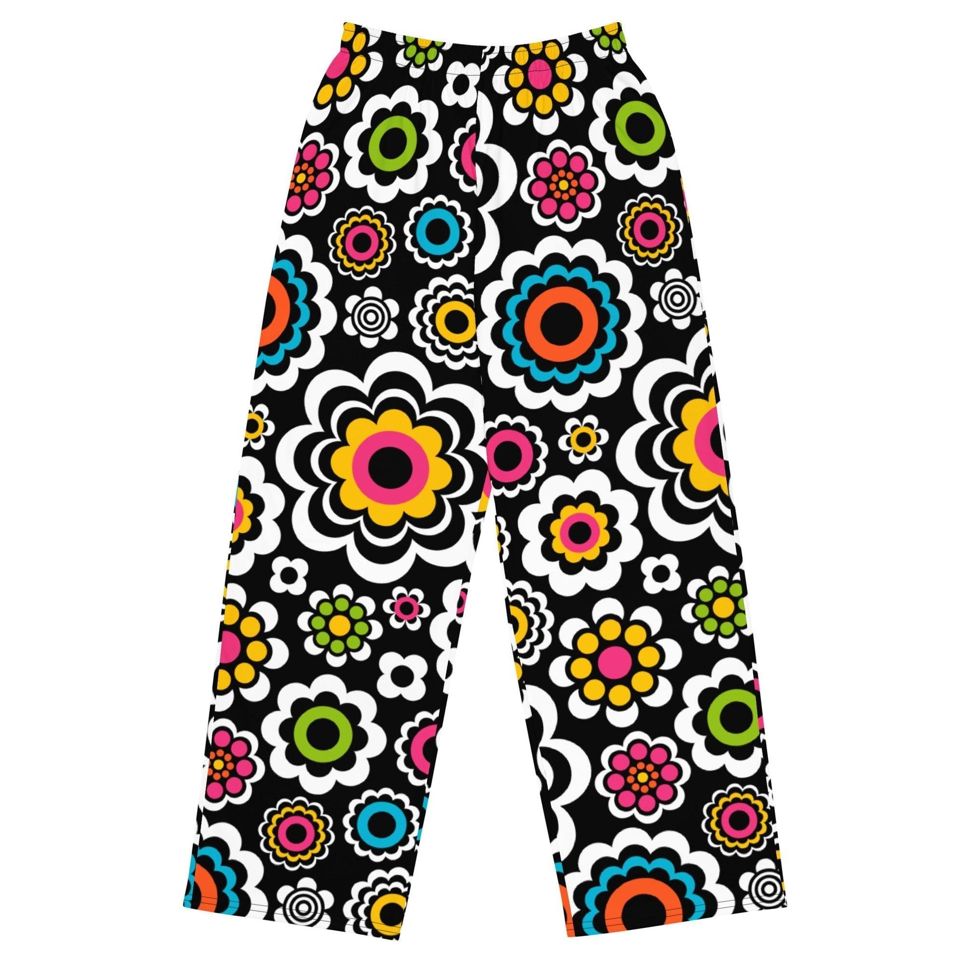 Pants - SUGAR BLOOM - Playful candy flowers print 6XL