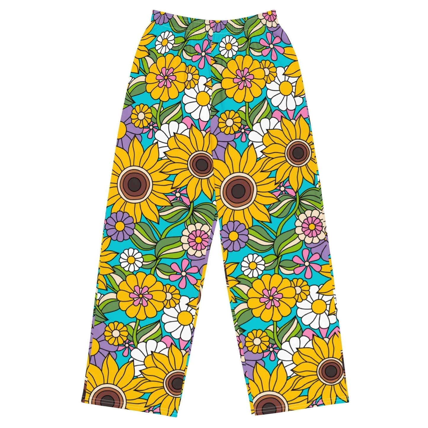 Pants - SUNDANCE turquoise - Bold sunflower print 6XL