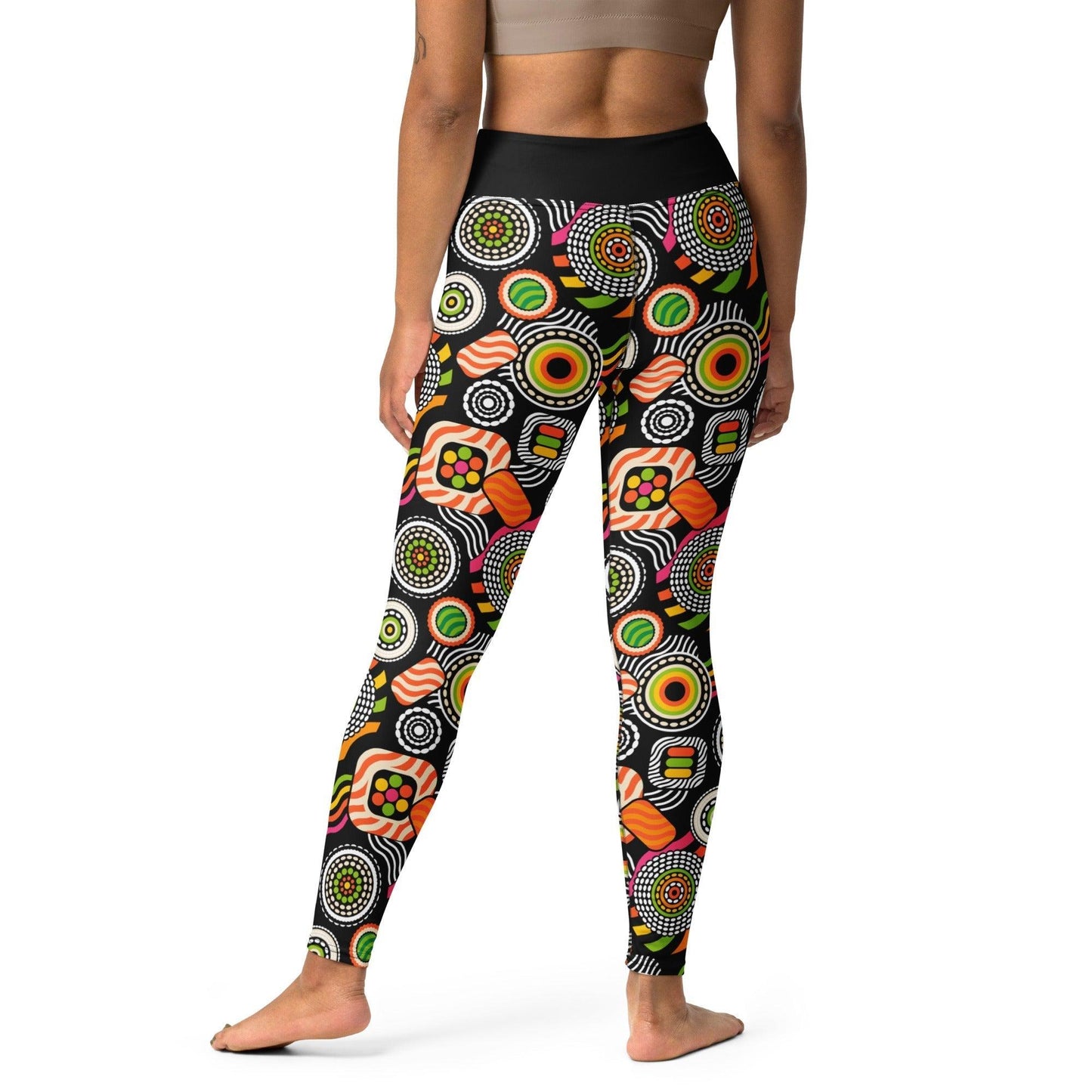 Yoga leggings -2- SUSHIPOPS - Colorful sushi print