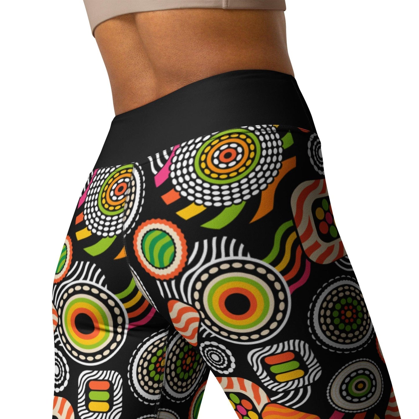 Yoga leggings -2- SUSHIPOPS - Colorful sushi print