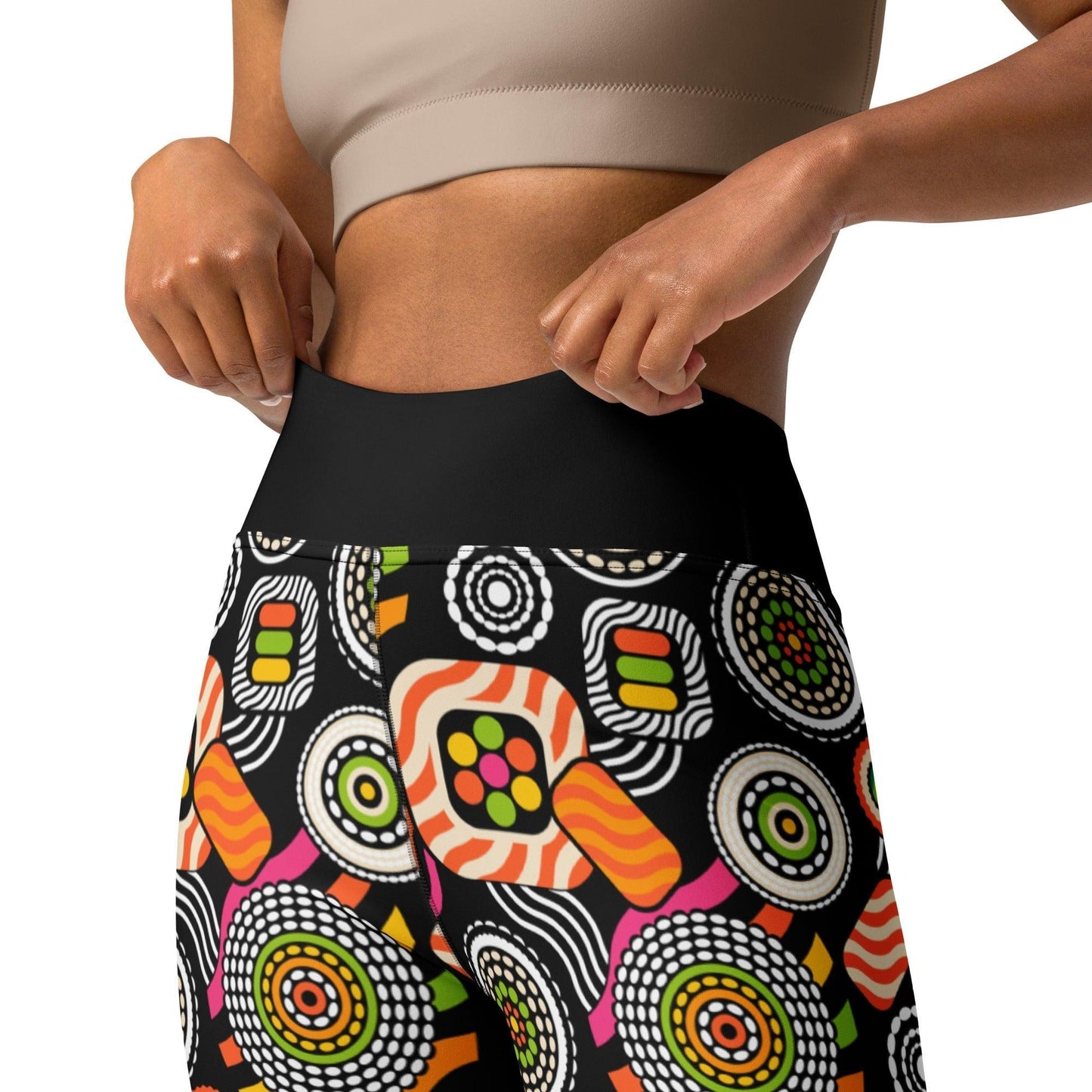 Yoga leggings -2- SUSHIPOPS - Colorful sushi print