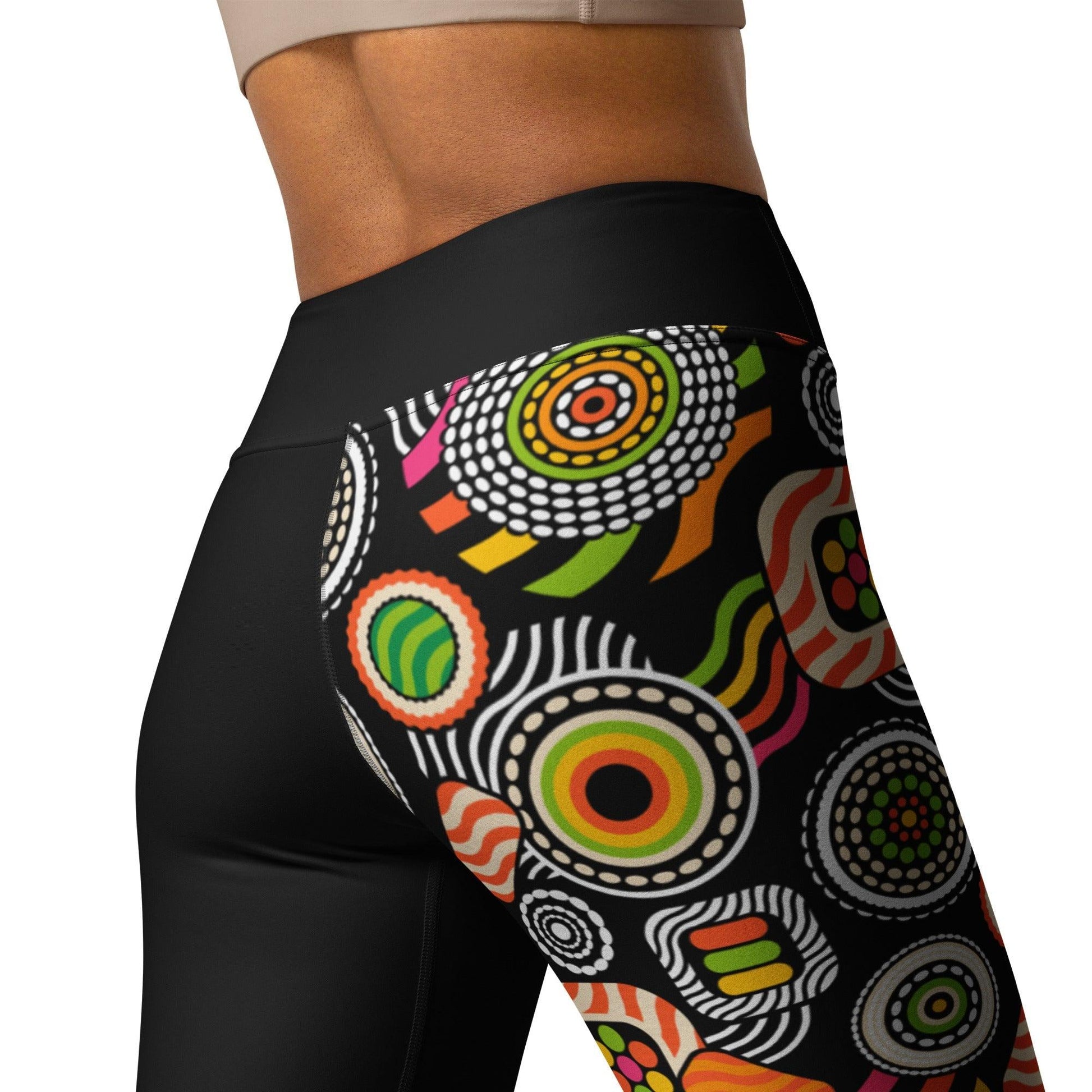 Yoga leggings - SUSHIPOPS - Colorful sushi print