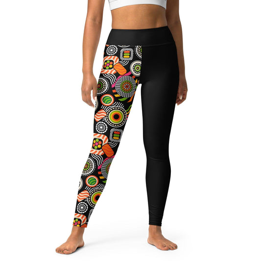 Yoga leggings - SUSHIPOPS - Colorful sushi print XL