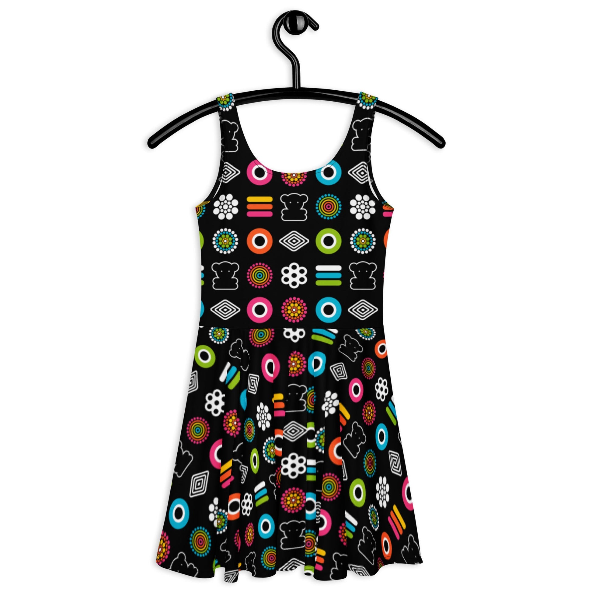 Skater dress - SWEET CANDY - Colorful candy print