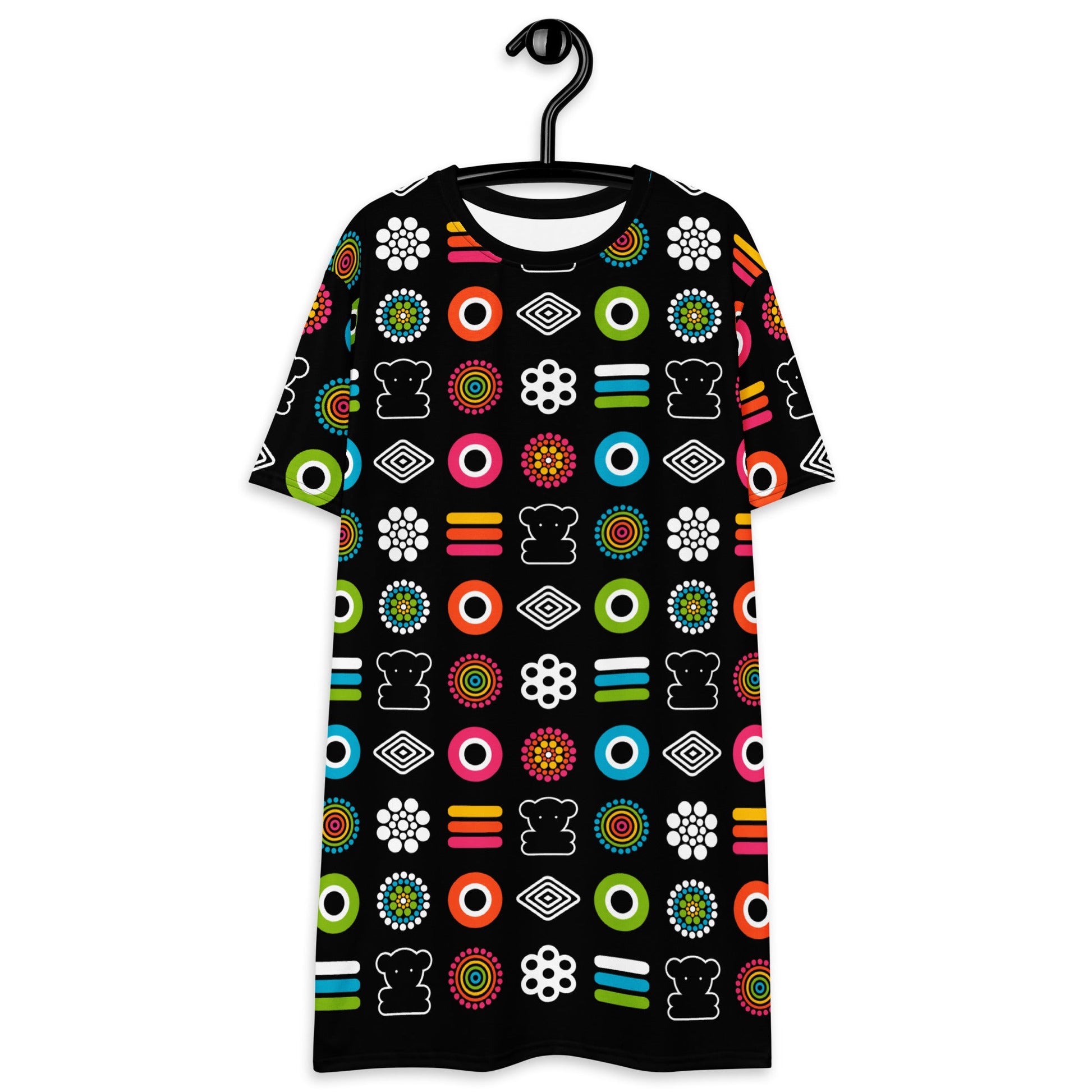 T-shirt dress - SWEET CANDY - Colorful candy print 6XL