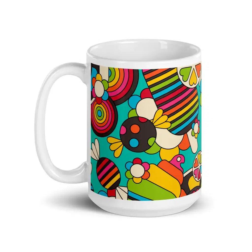 Mug - SWEET FREAK mint - Playful sweet treats print