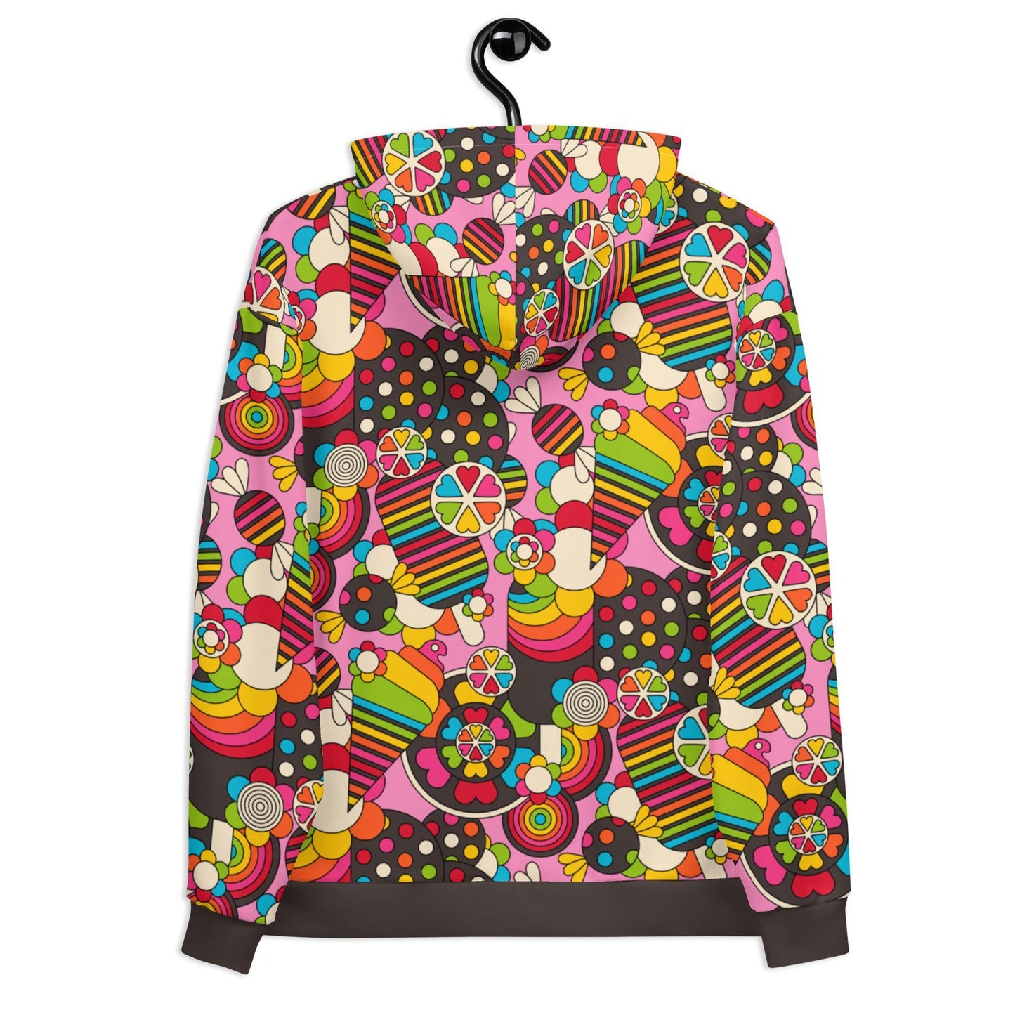 Hoodie - SWEET FREAK pink - Playful sweet treats print