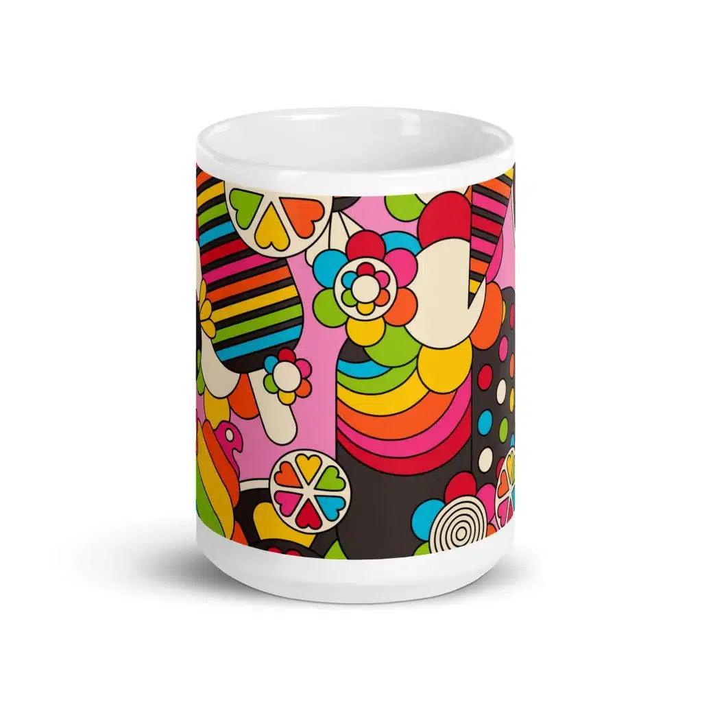 Mug - SWEET FREAK pink - Playful sweet treats print