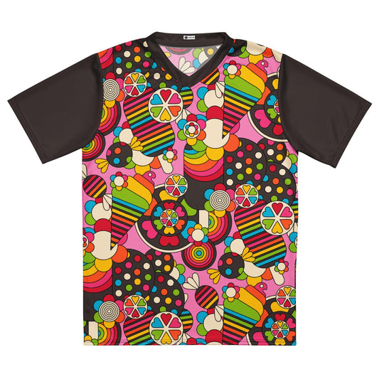 Sports Jersey - SWEET FREAK pink - Playful sweet treats print 6XL