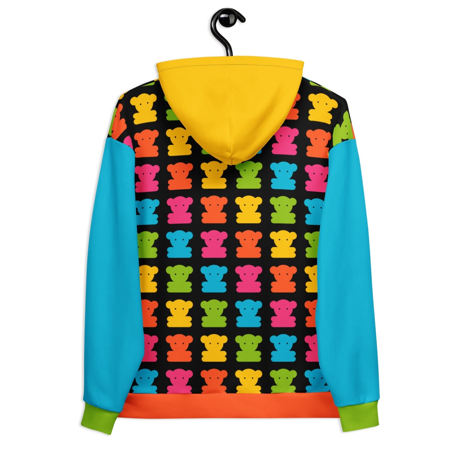 Hoodie - SWEET TEDDY black - Cute teddy bear print