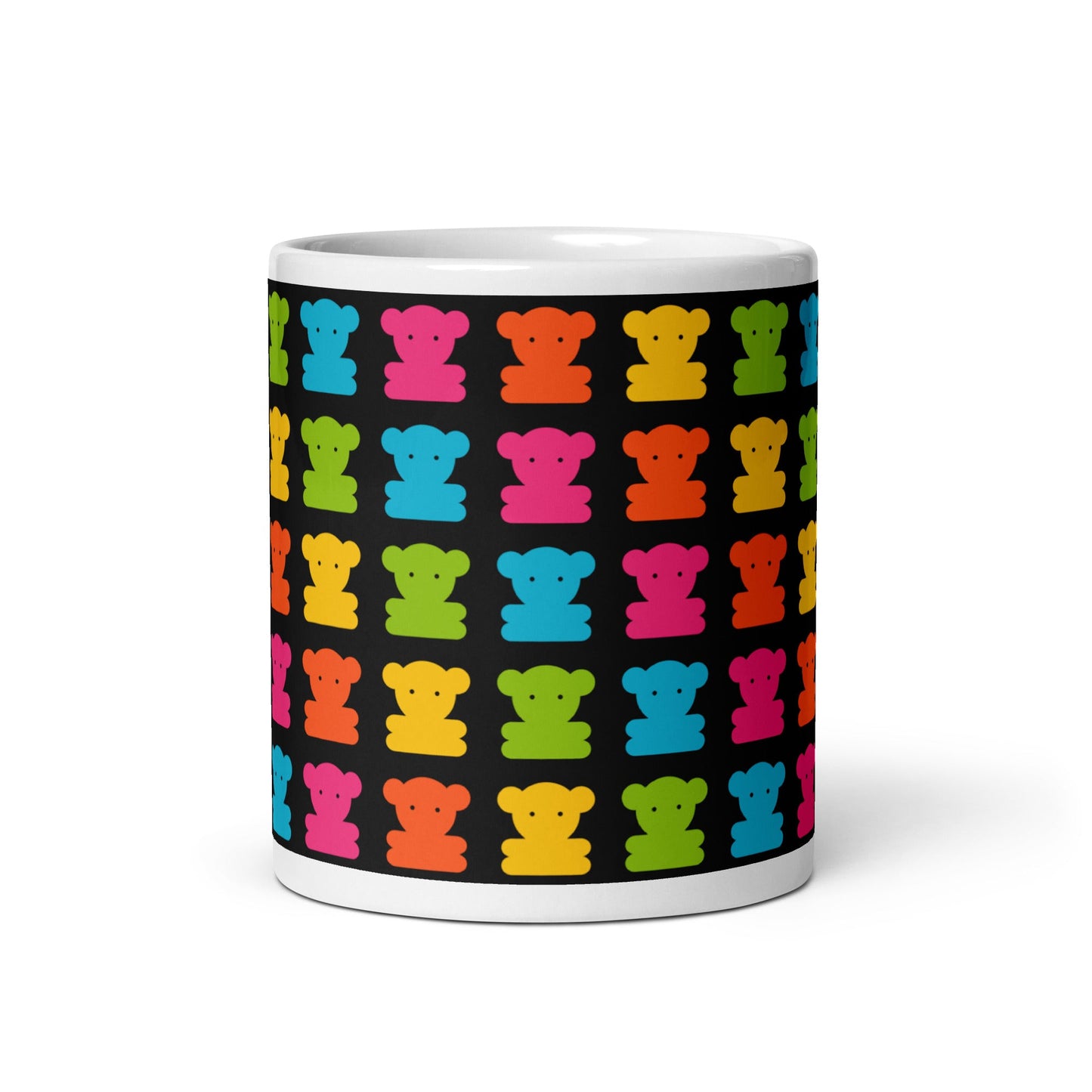 Mug - SWEET TEDDY black - Cute teddy bear print