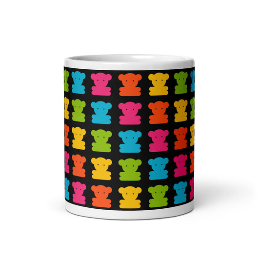 Mug - SWEET TEDDY black - Cute teddy bear print