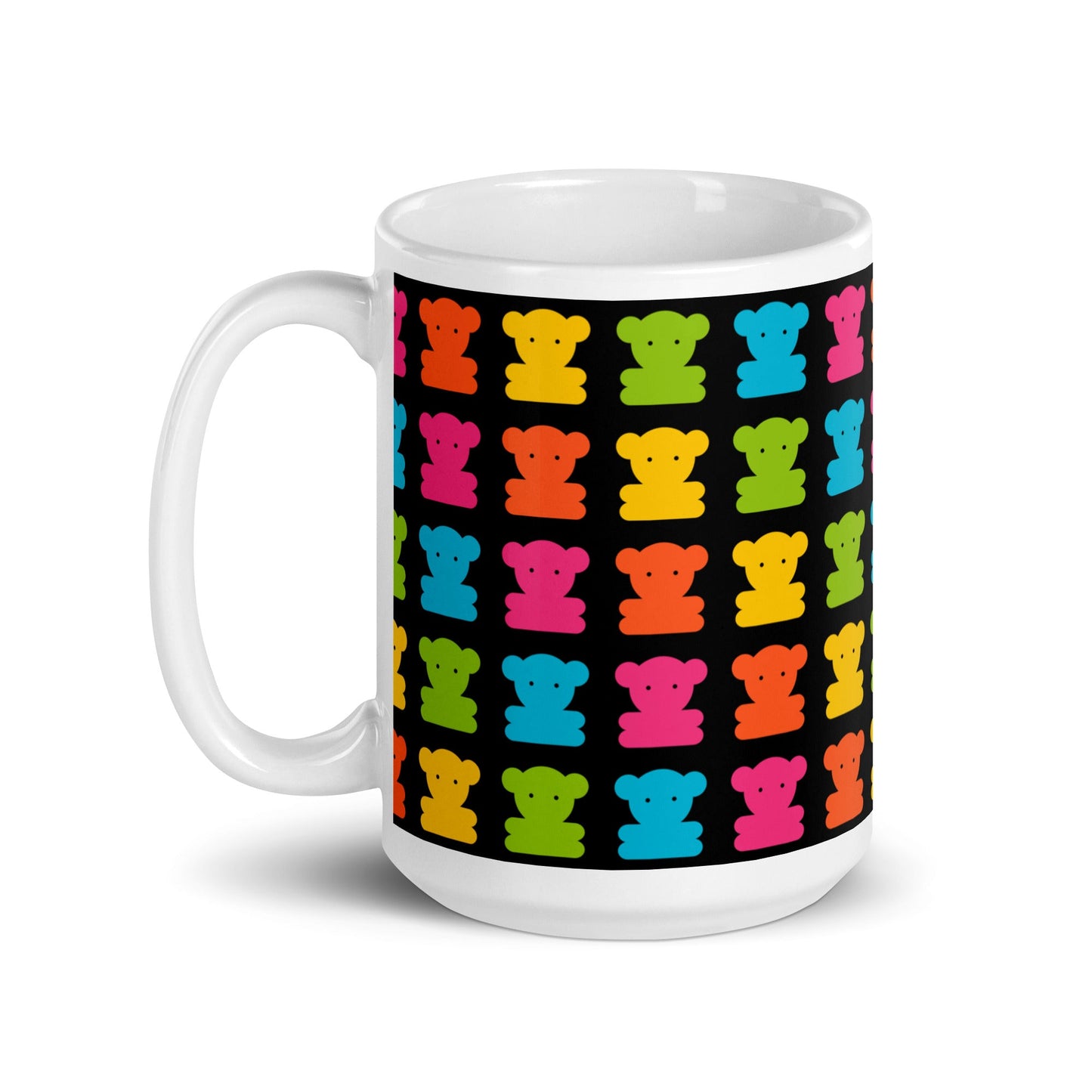 Mug - SWEET TEDDY black - Cute teddy bear print