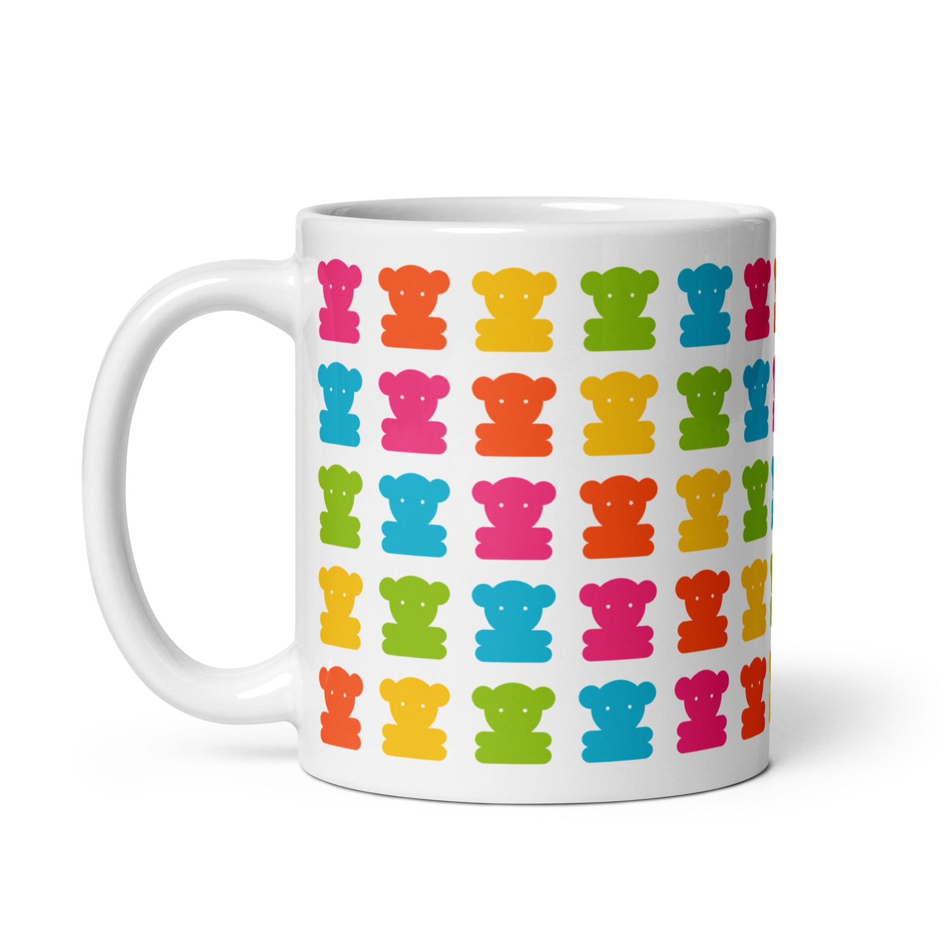 Mug - SWEET TEDDY white - Cute teddy bear print