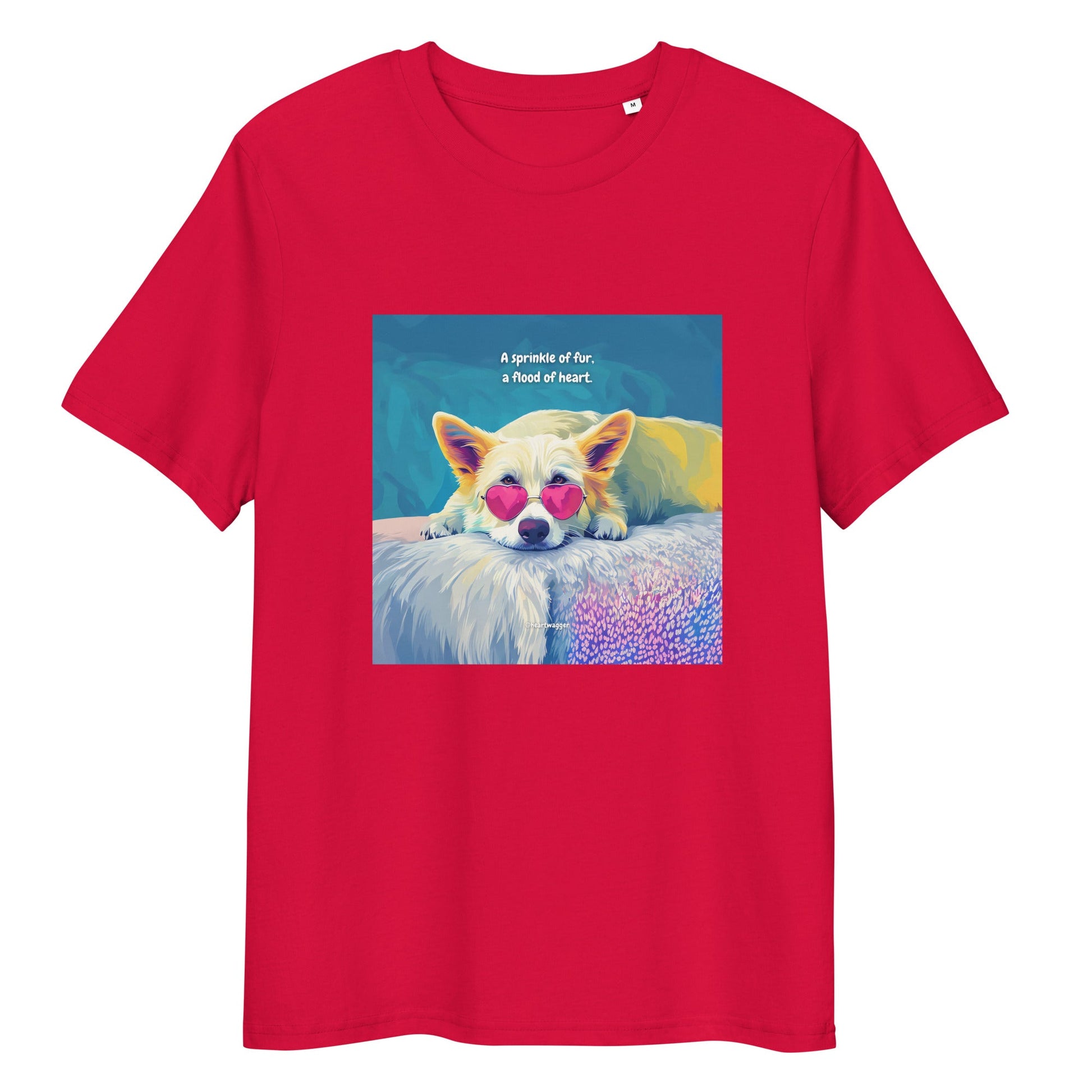 T-Shirt - A sprinkle of fur, a flood of heart Red