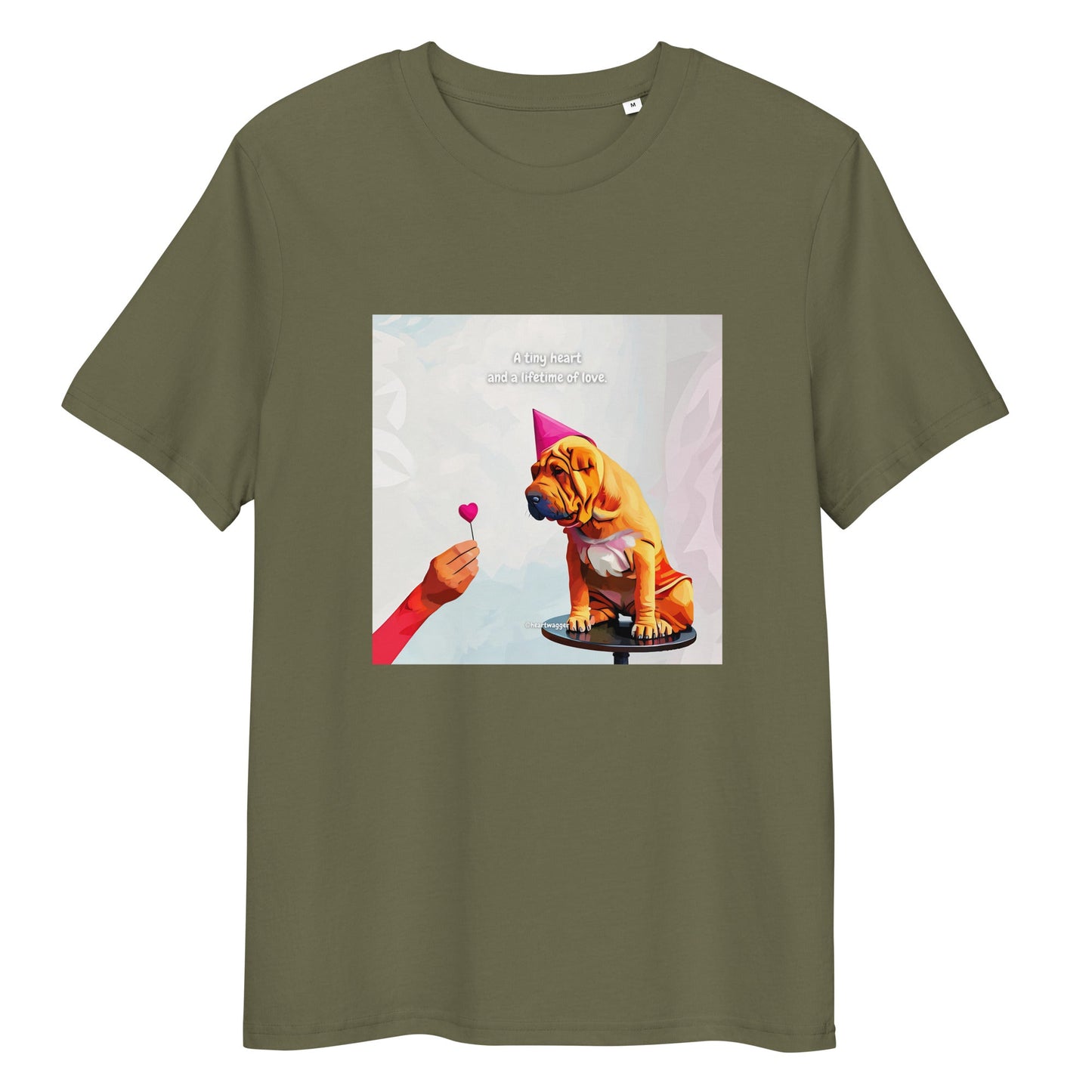 T-Shirt - A tiny heart and a lifetime of love Khaki