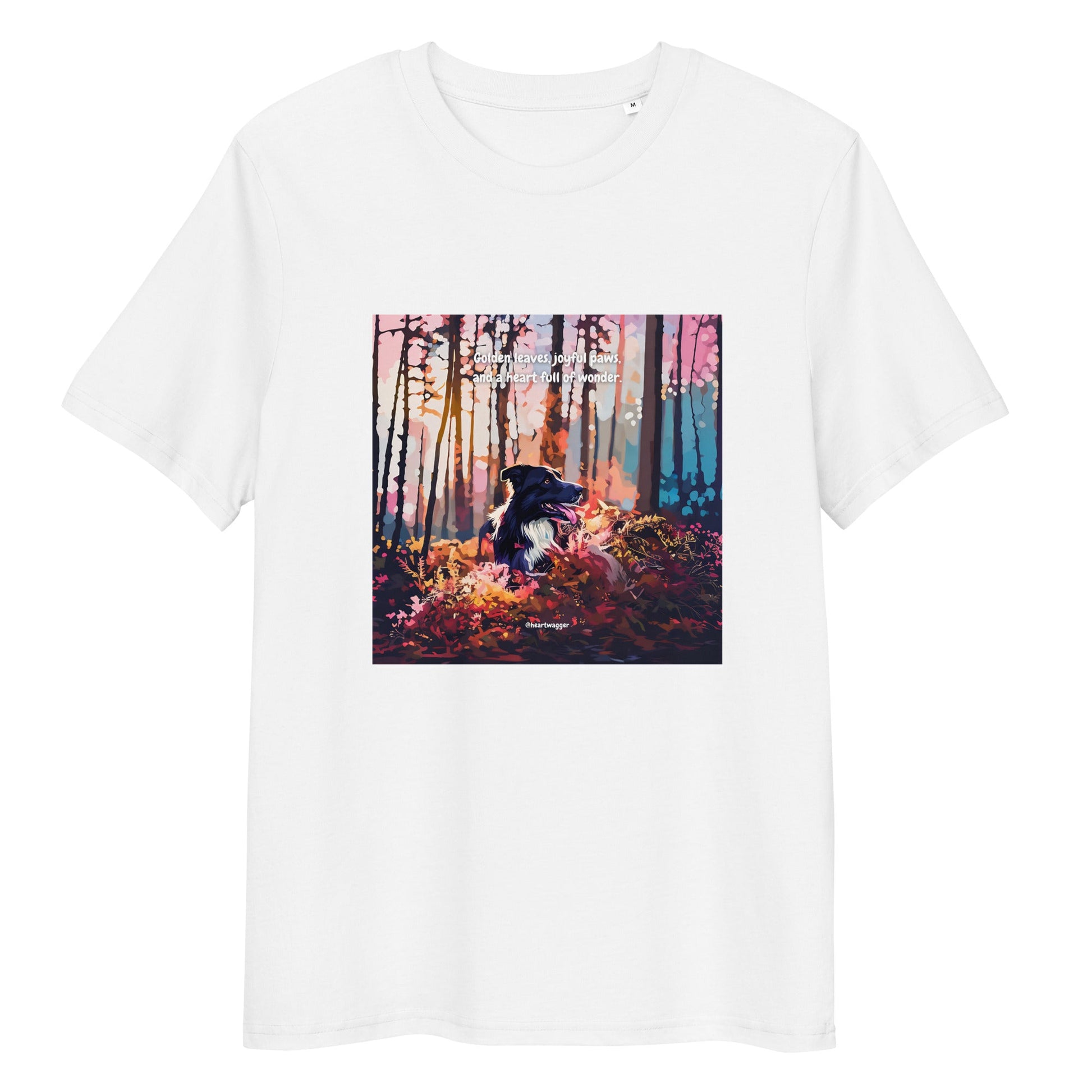 T-Shirt - Golden leaves, joyful paws, and a heart full of wonder White