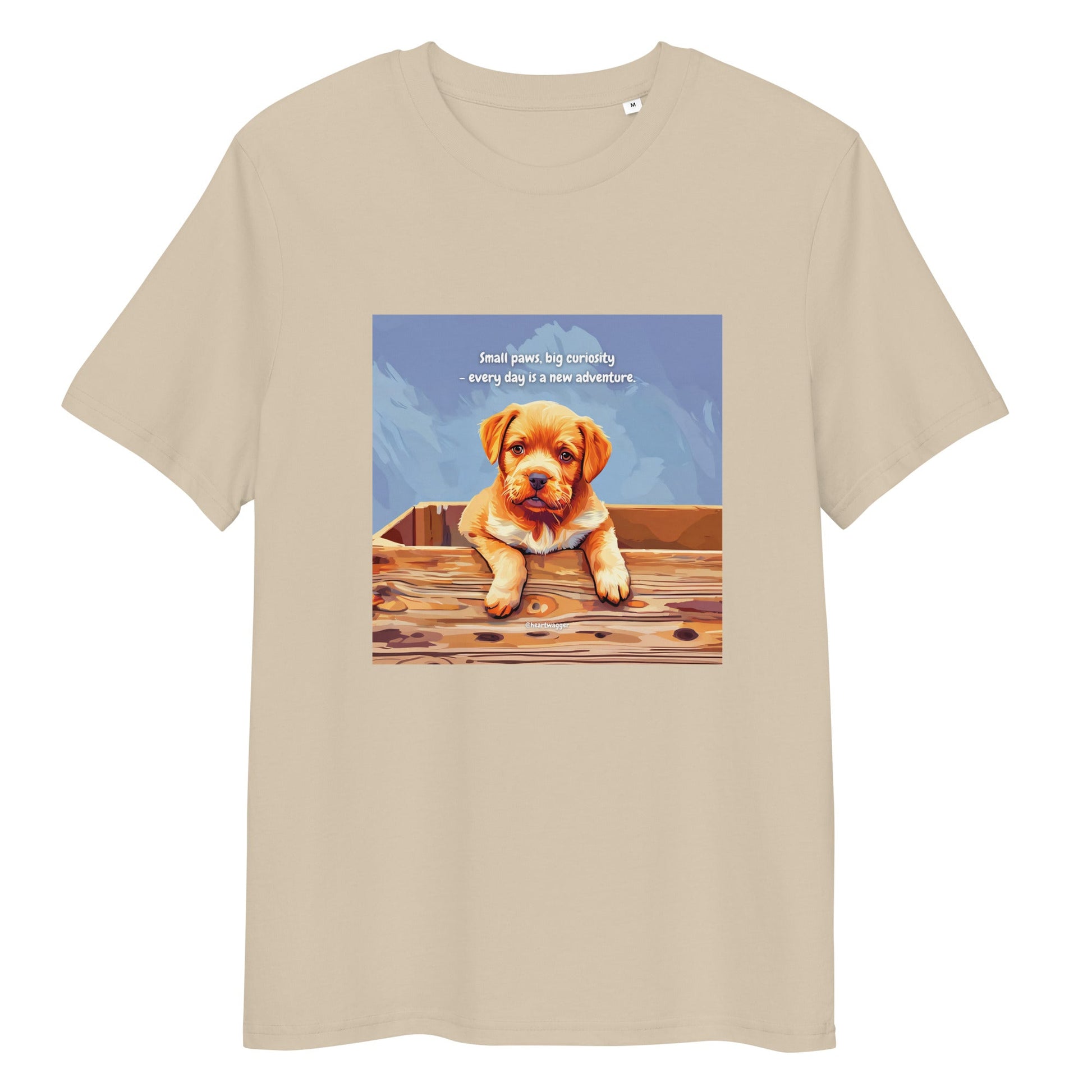 T-Shirt - Small paws, big curiosity - every day is a new adventure Desert Dust