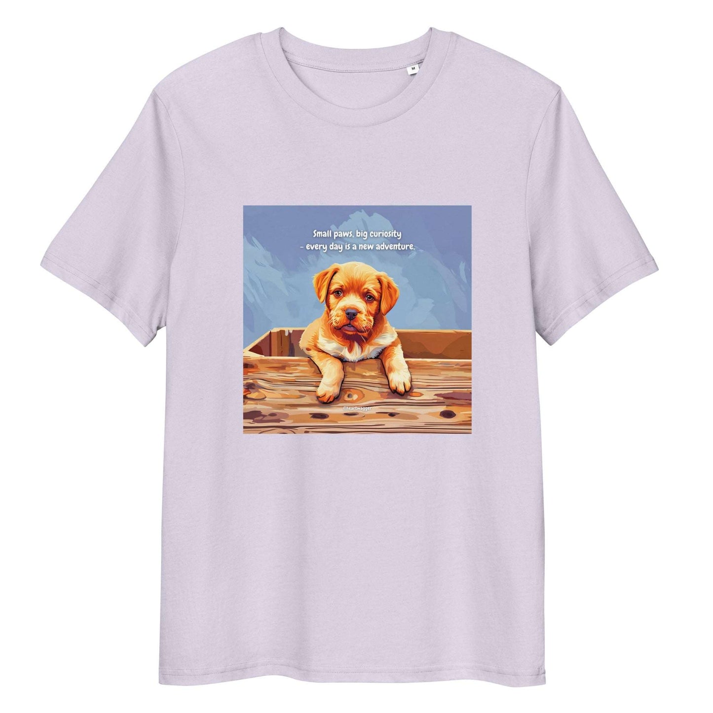 T-Shirt - Small paws, big curiosity - every day is a new adventure Lavender