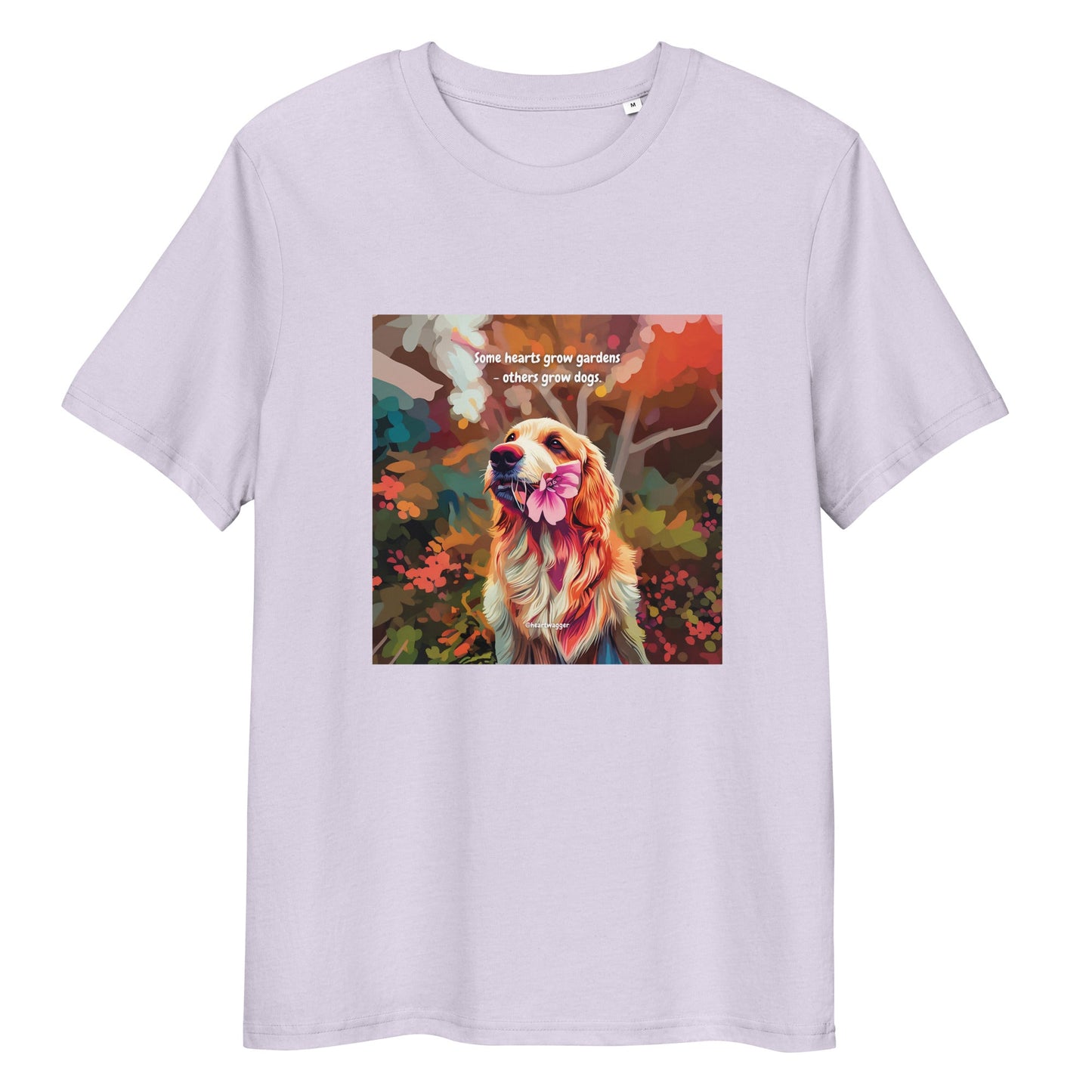 T-Shirt - Some hearts grow gardens - others grow dogs Lavender