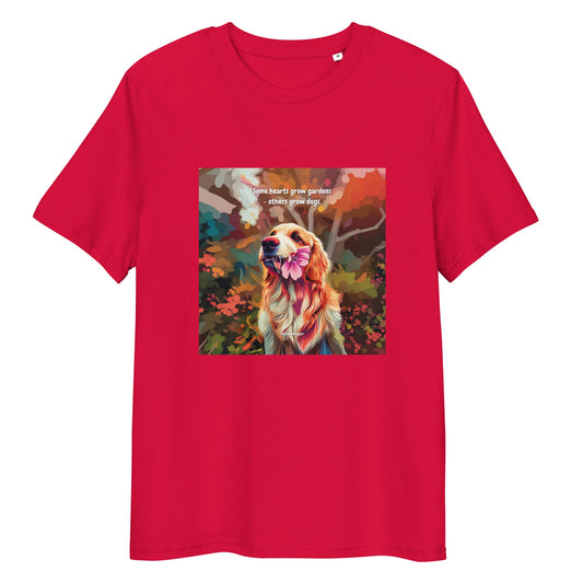 T-Shirt - Some hearts grow gardens - others grow dogs Red