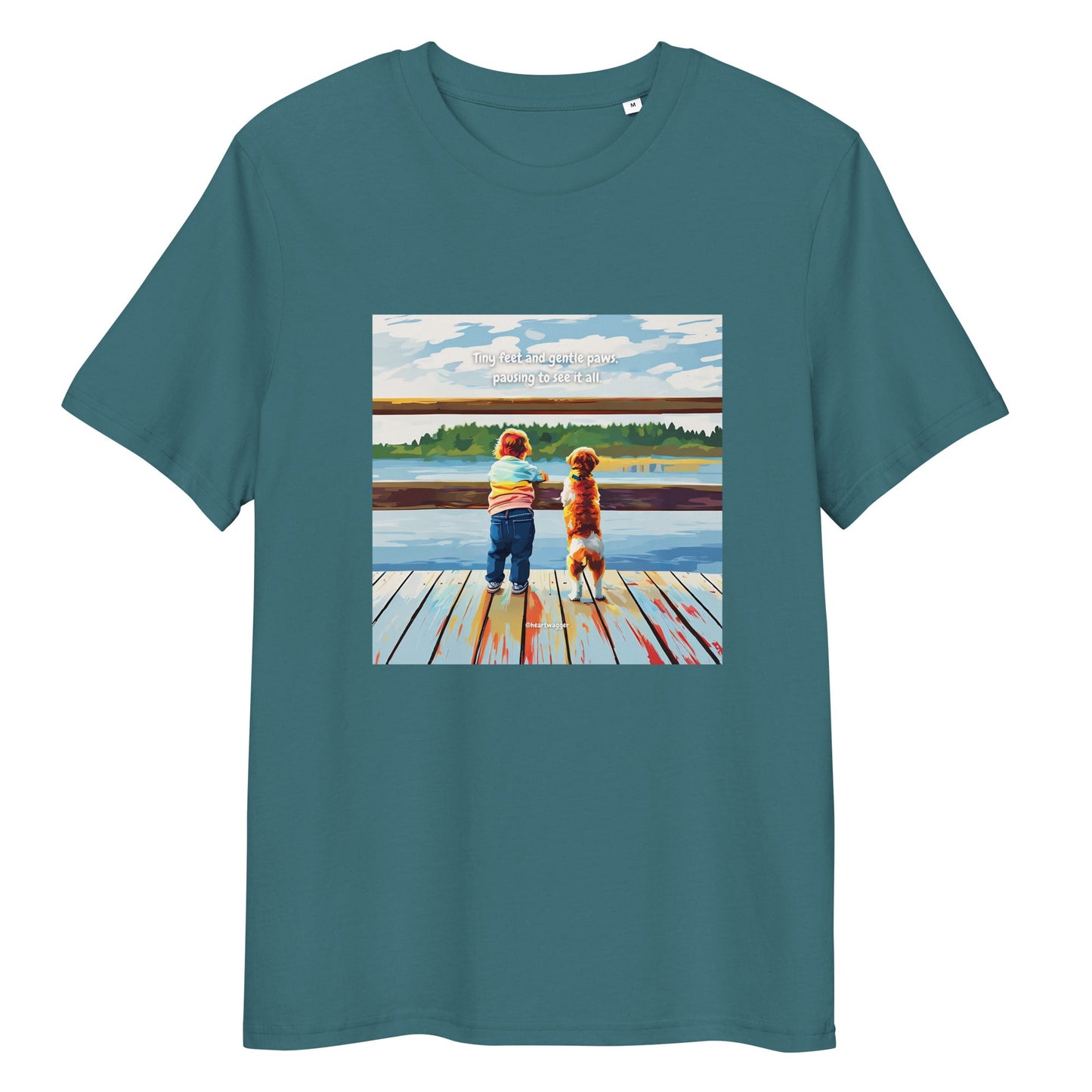 T-Shirt - Tiny feet and gentle paws, pausing to see it all Stargazer