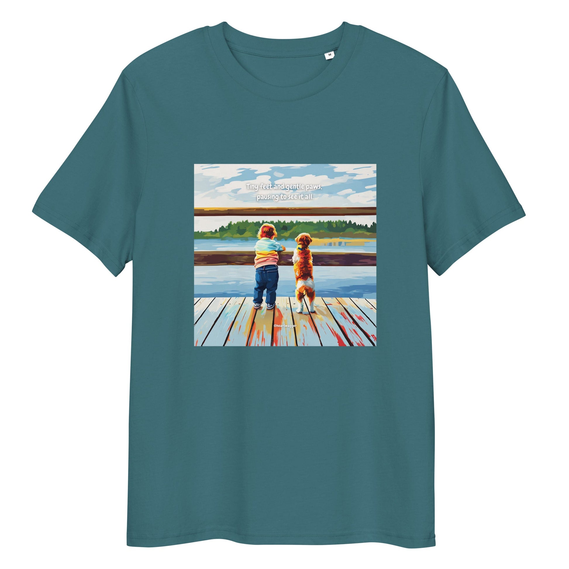 T-Shirt - Tiny feet and gentle paws, pausing to see it all Stargazer