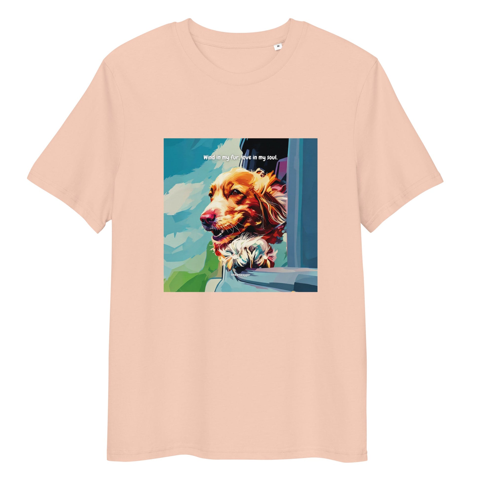 T-Shirt - Wind in my fur, love in my soul Fraiche Peche