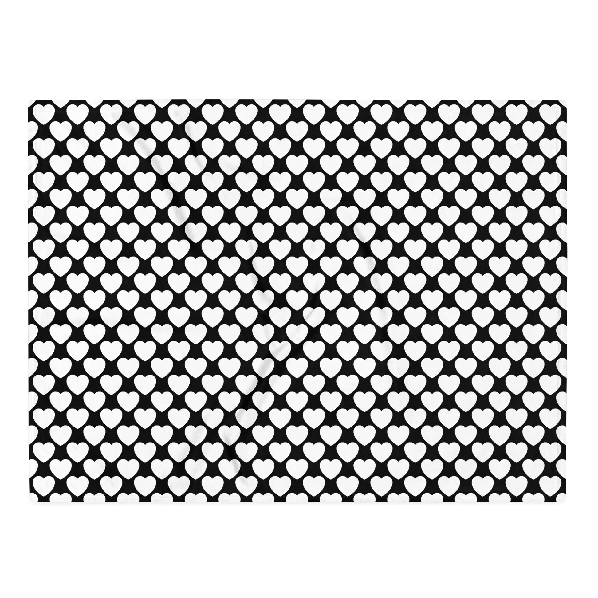 Blanket - ELLIE LOVE black & white - Bold Heart Print