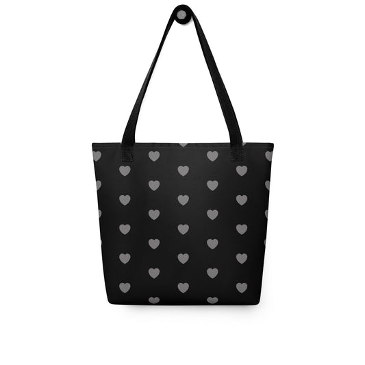 Tote Bag - HERTTAHOUND HEARTS grey