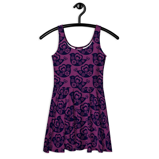 Skater Dress - TWEET LOVE plum