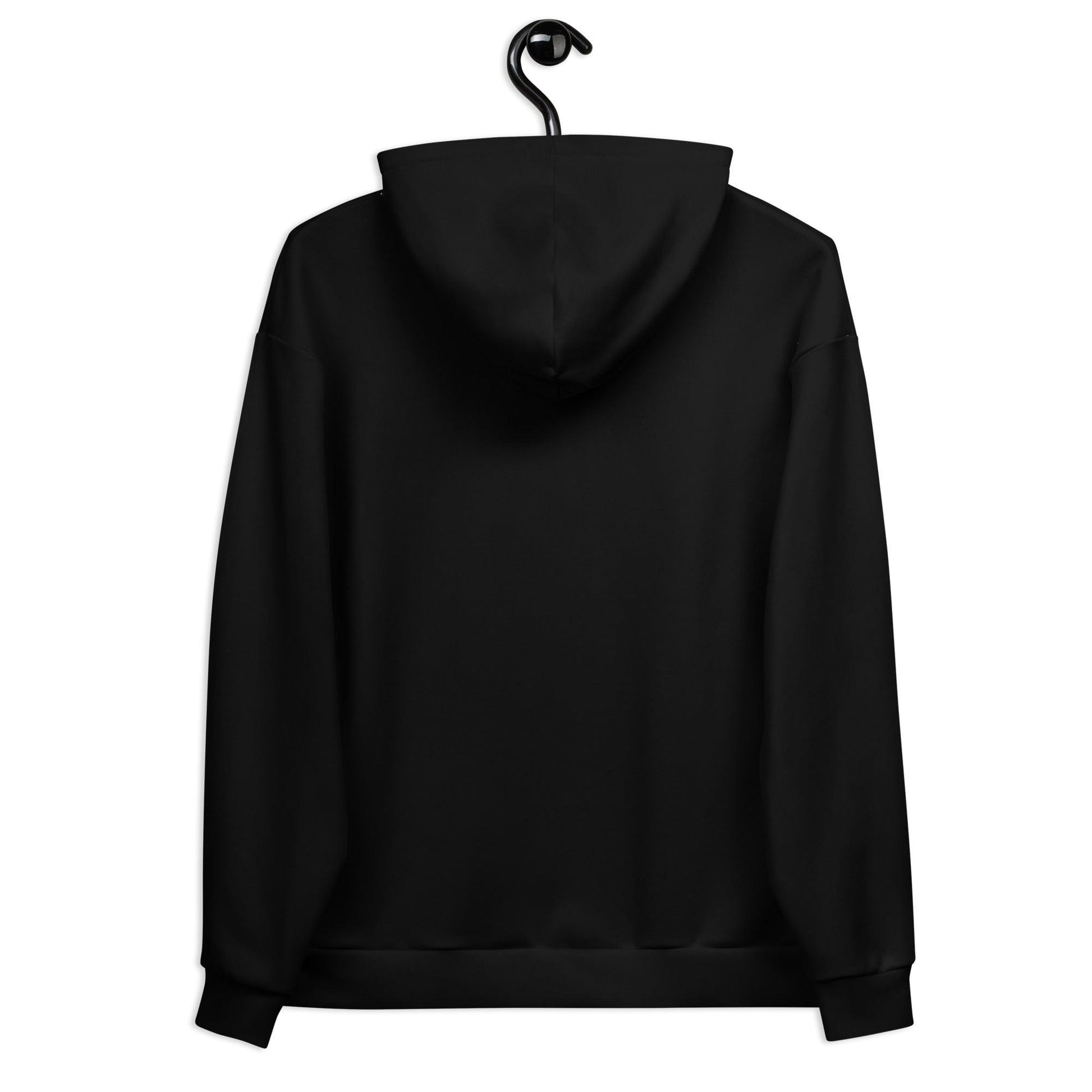 Hoodie - UNIQUE black (just unicorns) - Unicorns and rainbows print