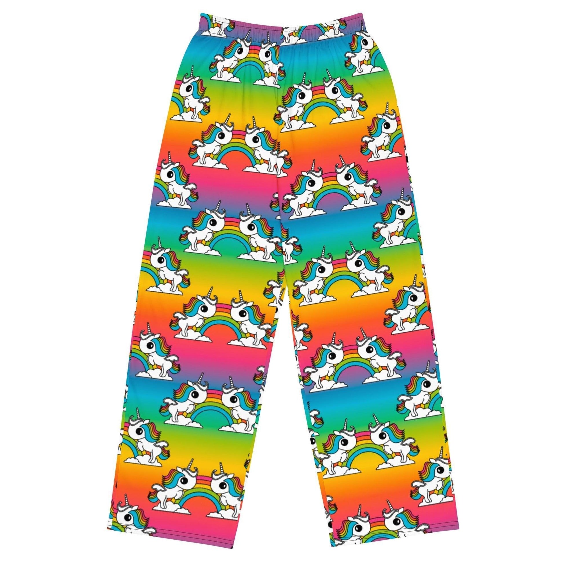 Pants - UNIQUE rainbow - Unicorns and rainbows print