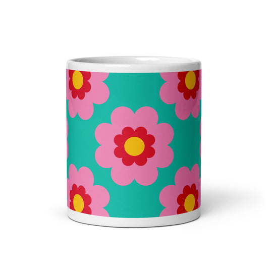 FANCY BLOOM pink mint - Mug